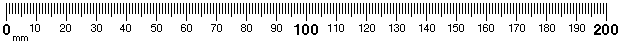 200 mm ruler