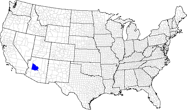 Geographic distribution by county for the leafhopper Athysanella (Amphipyga) skullana